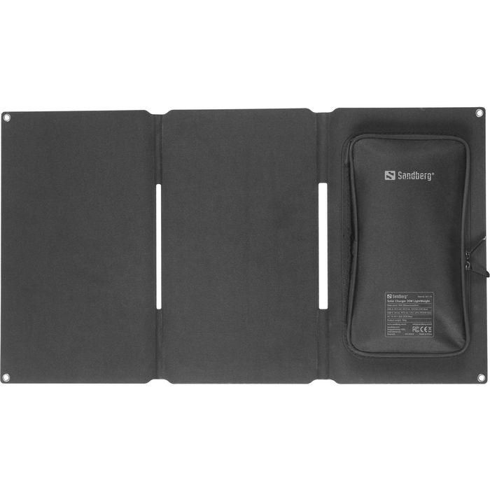 Sandberg Cargador Solar 30W Ligero e Impermeable para Smartphones, Tablets y Power Banks 3