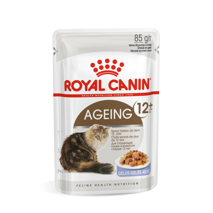 Royal Canin Feline Ageing +12 Pouch Gelatina Caja 12x85 gr
