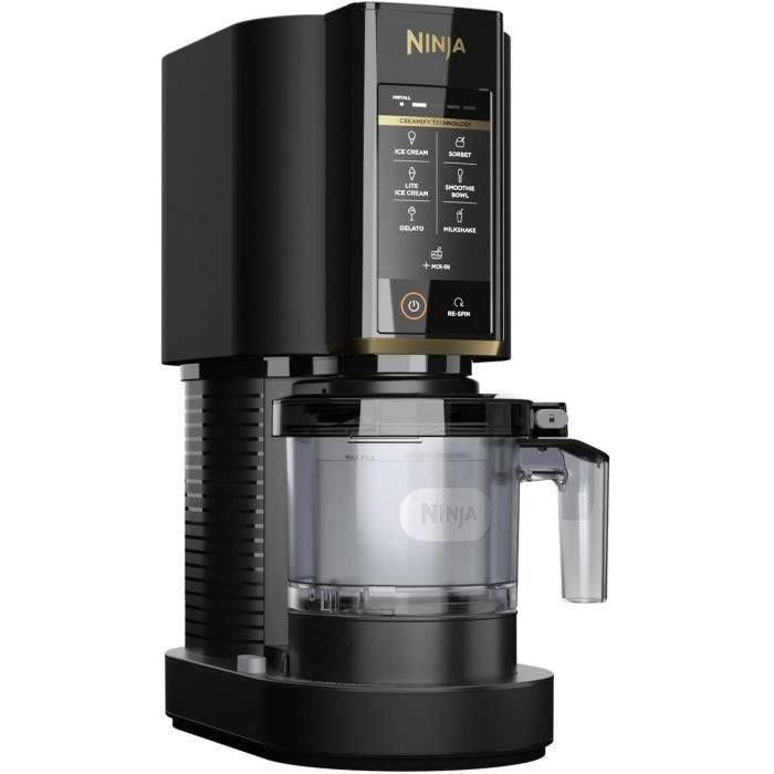 Ninja NIN0622356357821 Heladera Creami NC302EUBG 7 Programas con 2 Recipientes de 493ml Edición Limitada Negro/Dorado 4