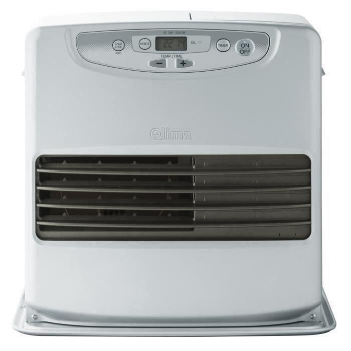 Qlima SRE7037C Estufa Electrónica de Queroseno 3700W, Modo Ahorro, Detector CO², Seguridad Antivuelco, Programable, Volumen 58-150m³