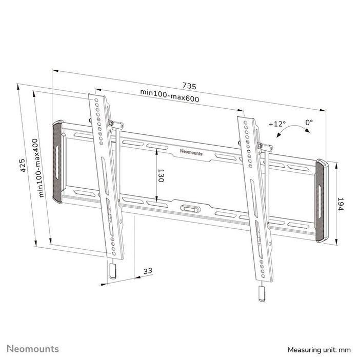 Neomounts Wl35-550Bl16 Tiltable Wall Mount For 40-75" Screens - Black 19 Neomounts Wl35-550Bl16 Tiltable Wall Mount For 40-75" Screens - Black 19