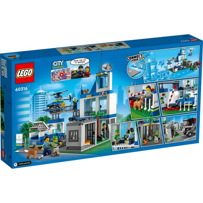 LEGO City 60316 Comisaría de Policía - Juego de Construcción 668 Piezas para Niños y Niñas a Partir de 6 Años, Multicolor