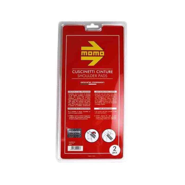 Almohadillas para Cinturón de Seguridad MOMO MOMLSHPE4CR Rojo Almohadillas para Cinturón de Seguridad MOMO MOMLSHPE4CR Rojo