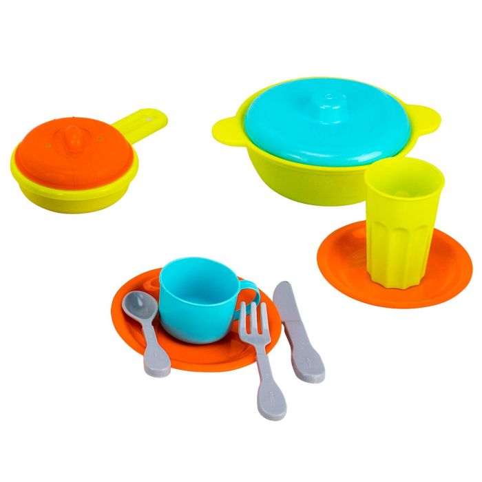 Tachan Escurridor Grande 35 Piezas Juego de Vajilla de Imitación para Niños +3 Años 4