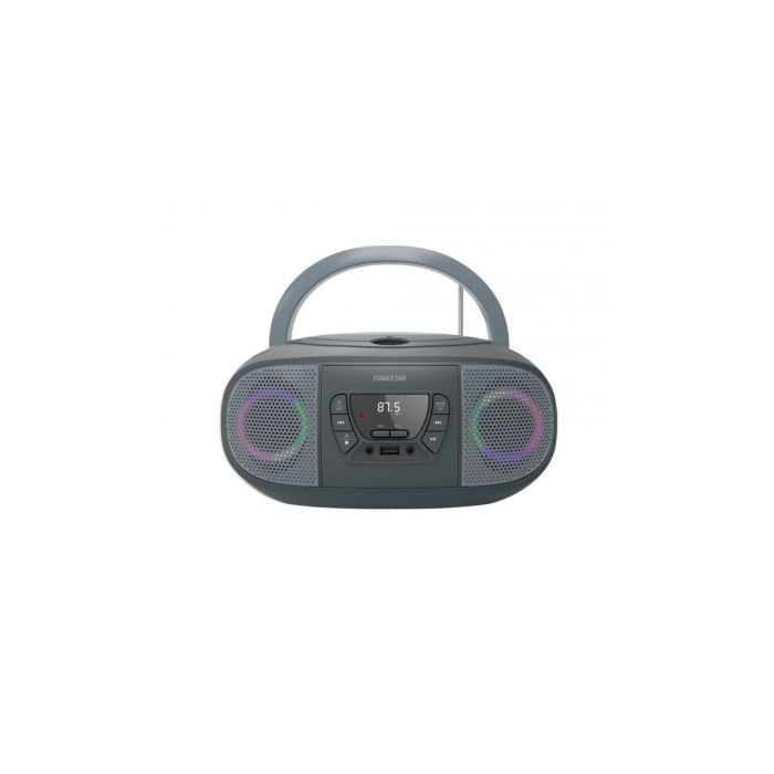 Fonestar sistem Radio CD Boom - Go - G USB con efectos luminosos, reproductor USB/MP3, radio FM, portátil, gris 0 Fonestar sistem Radio CD Boom - Go - G USB con efectos luminosos, reproductor USB/MP3, radio FM, portátil, gris 0