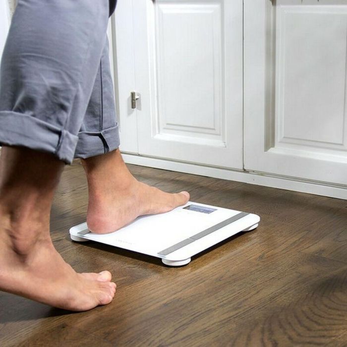 Báscula Digital de Baño Cecotec Surface Precision 9400 Full Healthy Blanco Acero Inoxidable 180 kg Baterías x 2 4 Báscula Digital de Baño Cecotec Surface Precision 9400 Full Healthy Blanco Acero Inoxidable 180 kg Baterías x 2 4
