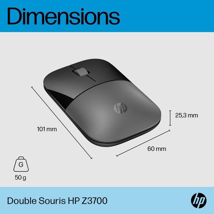 HP Z3700 Ratón Inalámbrico Dual Mode Plata, Versátil y Portátil, con Diseño Delgado y Control Preciso para Múltiples Superficies 8
