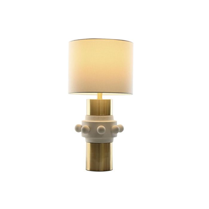 Lampara Sobremesa Glam DKD Home Decor Blanco Dorado 30 x 60 x 30 cm 5 Lampara Sobremesa Glam DKD Home Decor Blanco Dorado 30 x 60 x 30 cm 5