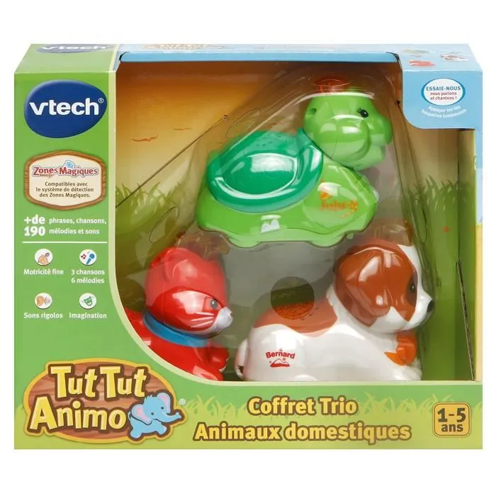 VTECH TUT TUT ANIMO Conjunto Trío Nacional 2 3 Animales Domésticos Que Ruedan Hablan Y Cantan De 1 a 5 Años 1 VTECH TUT TUT ANIMO Conjunto Trío Nacional 2 3 Animales Domésticos Que Ruedan Hablan Y Cantan De 1 a 5 Años 1