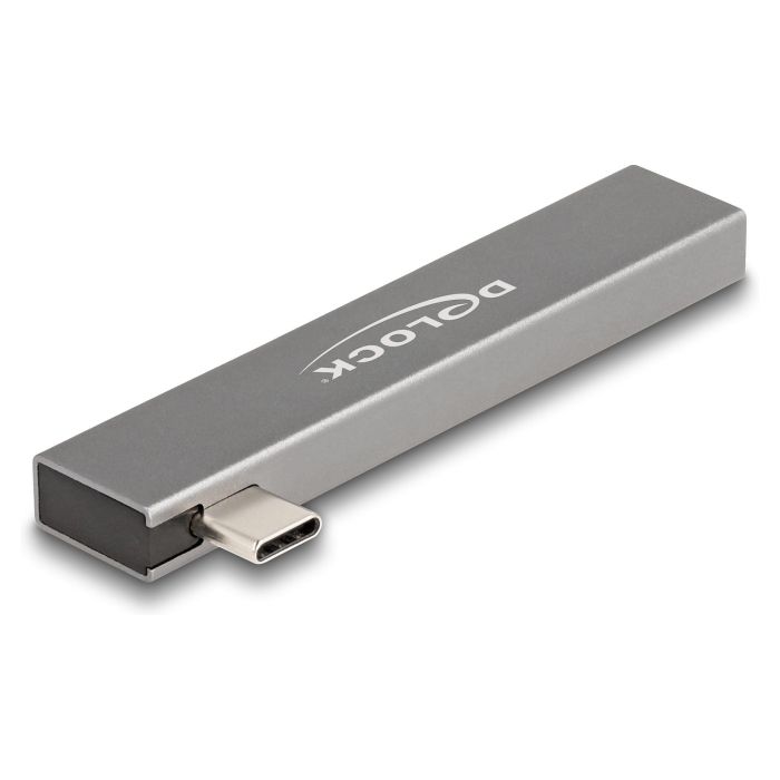 DeLOCK Concentrador USB 3 Puertos Slim, USB-C a 1x USB-A 10 Gbps (USB 3.2 Gen 2) + 2x USB-A 2.0, Plug and Play, Gris Metal 1 DeLOCK Concentrador USB 3 Puertos Slim, USB-C a 1x USB-A 10 Gbps (USB 3.2 Gen 2) + 2x USB-A 2.0, Plug and Play, Gris Metal 1
