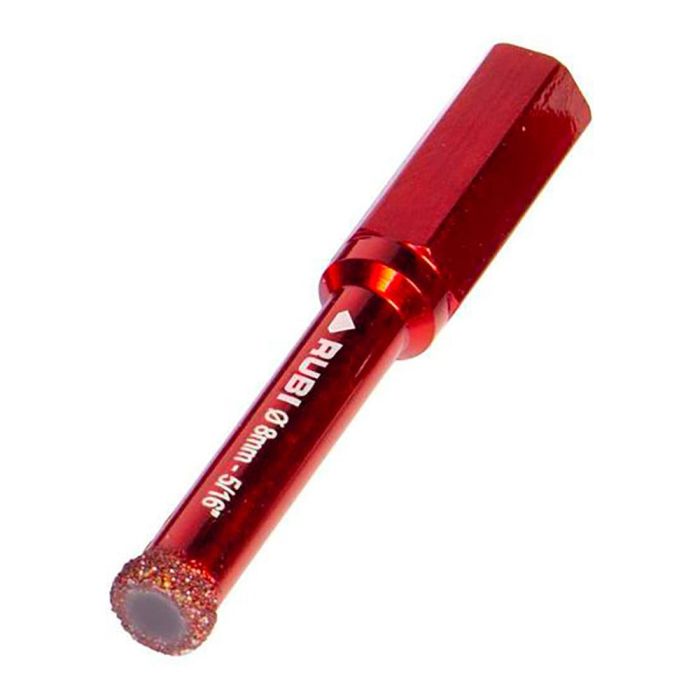 Rubi R5924 Broca Drygres 4drill Ø8mm para Gres Porcelánico, Mármol y Granito con Tecnología Vacuum Brazed para Taladro sin Percutor