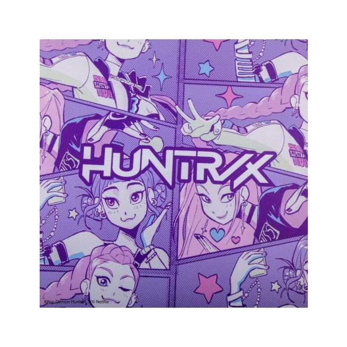 Cinereplicas Alfombrilla de Escritorio XL KPop Demon Hunters HUNTR/X con Diseño Oficial Netflix - 80x35 cm Neopreno Antideslizante