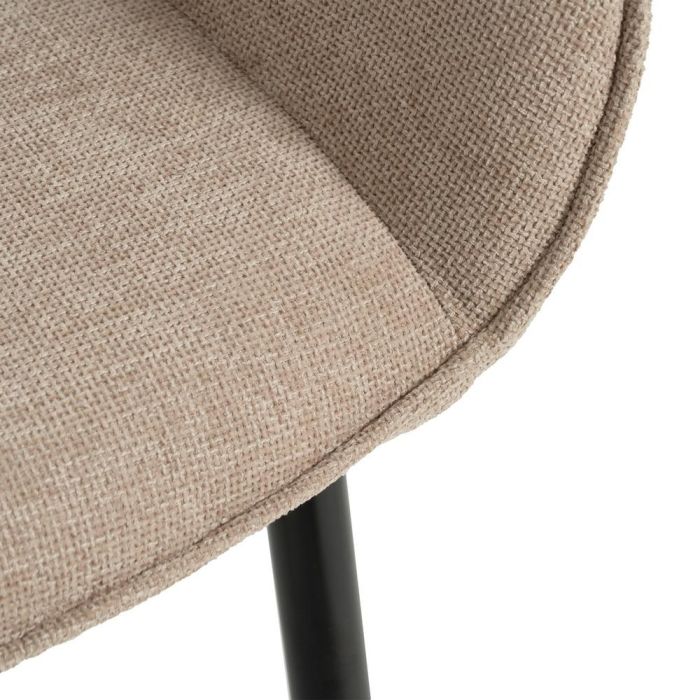 Silla Beige Tejido-Metal Contract 61 X 59,50 X 83 cm