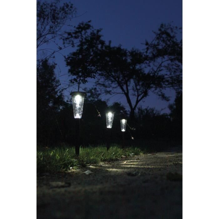 Canopo AUC3760194393858 Set de 3 Balizas solares, 20 Lúmenes, Beige 1