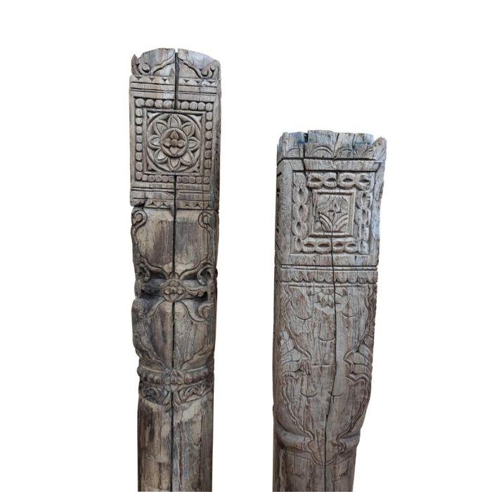 Columna Item Home DKD Home Decor Marron Negro 22 x 176 x 22 cm 2 Columna Item Home DKD Home Decor Marron Negro 22 x 176 x 22 cm 2