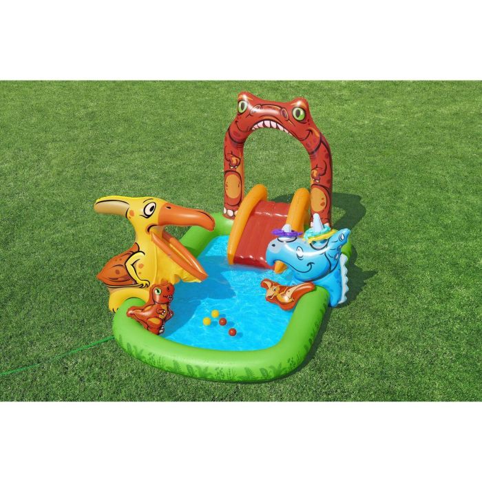 Bestway Piscina Hinchable Parque de Juegos Dinosaurios 241x140x137 cm +3-6 Años Jardin 53160 1