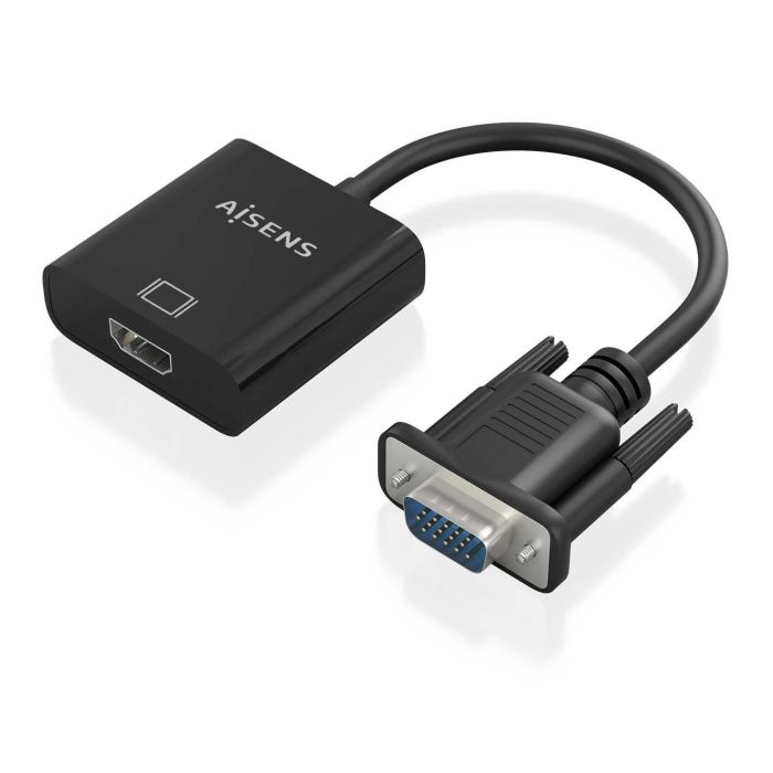 AISENS - CABLE CONVERSOR SVGA+AUDIO A HDMI, SVGA/M+JACK 3.5/H+USB MicroB/H-HDMI A/H, NEGRO, 20CM AISENS - CABLE CONVERSOR SVGA+AUDIO A HDMI, SVGA/M+JACK 3.5/H+USB MicroB/H-HDMI A/H, NEGRO, 20CM