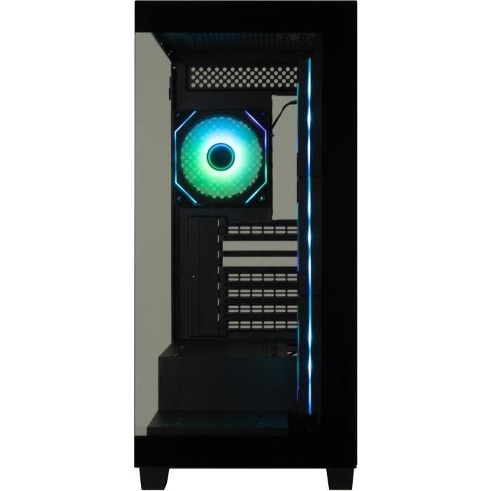 Bitfenix BIT1731198585492 Caja PC CETO Premium Edition Torre media ATX Negro Vidrio templado USB-C A-RGB 1