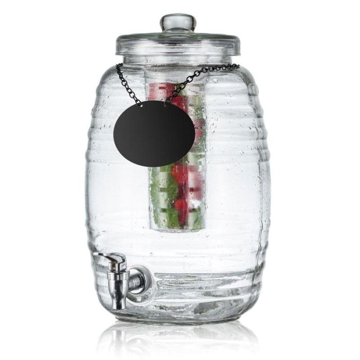 TABLECRAFT - BDG1000 - Dispensador de líquidos. Incluye infusor - Capacidad 9,5 litros - 27,5 x 27,3 x 41 cm - Transparente