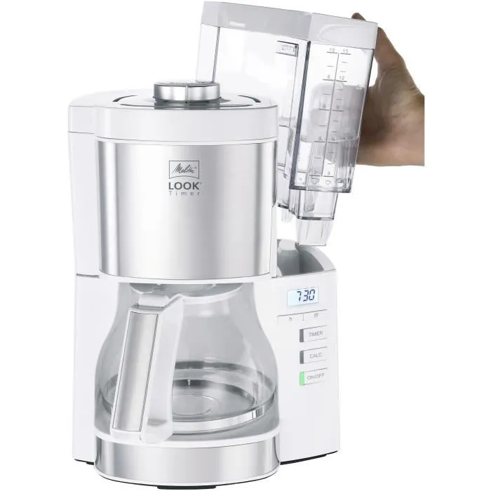 Melitta Look V Timer 1025-07 Cafetera de Filtro 1,25L 10 Tazas 1080 Watts 1