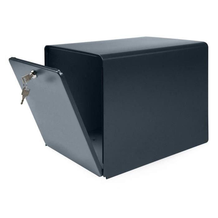 BURG WACHTER Buzón costero de acero galvanizado - 2 puertas - Gris antracita 1 BURG WACHTER Buzón costero de acero galvanizado - 2 puertas - Gris antracita 1