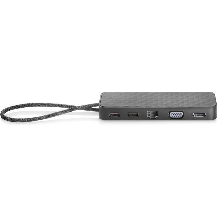 HP USB-C Mini Dock - Estación de Conexión Compacta Portátil, Expansión de Puertos con Carga Passthrough, Vídeo, Red, Datos 2