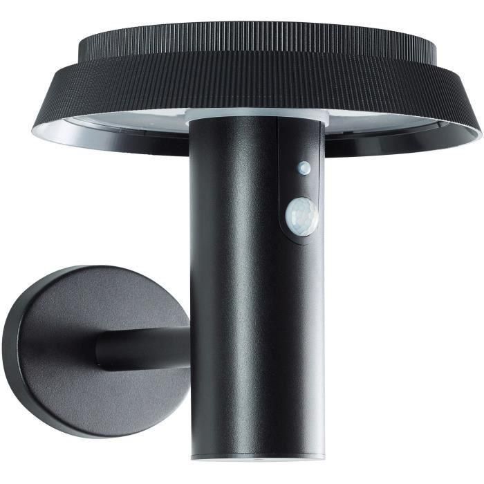 Aplique de exterior - BRILLIANT - ALVERO - LED y solar - Detector de movimiento - Metal y plástico - 4 W - Negro 3