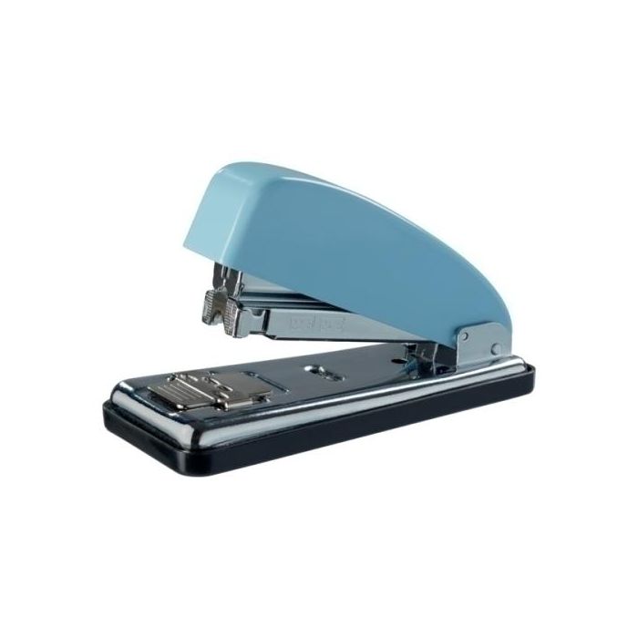Petrus 226 Grapadora de sobremesa azul fondant blue, metálica, capacidad 30 hojas, carga frontal