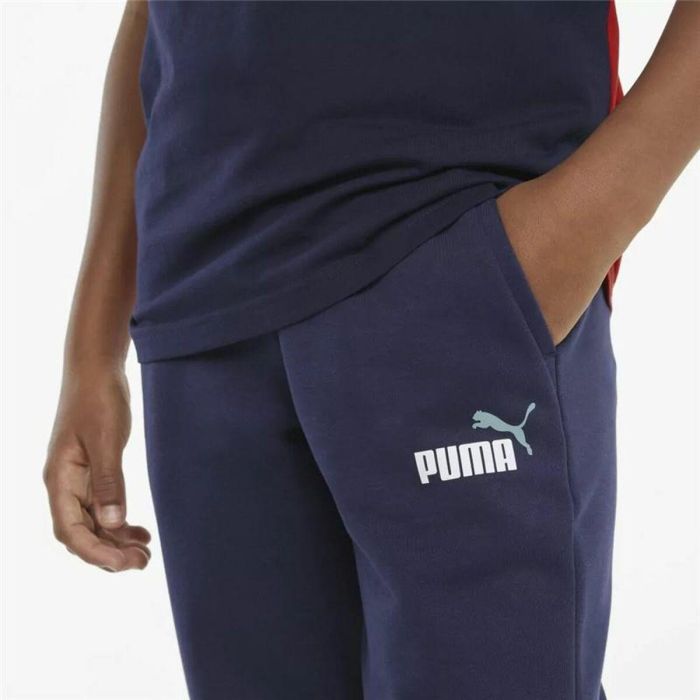Pantalón de Chándal para Niños Puma Ess+ 2 Col Azul 1 Pantalón de Chándal para Niños Puma Ess+ 2 Col Azul 1