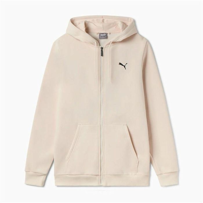 Sudadera con Capucha Hombre Puma Essentials+ Graphic Hoodie Fz Beige 0 Sudadera con Capucha Hombre Puma Essentials+ Graphic Hoodie Fz Beige 0