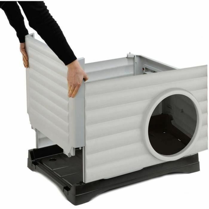 Cama para mascota Ferplast PETVILLA 50 Resina Termoplástico 38,5 x 43 x 38,5 cm Blanco Gris 4 Cama para mascota Ferplast PETVILLA 50 Resina Termoplástico 38,5 x 43 x 38,5 cm Blanco Gris 4