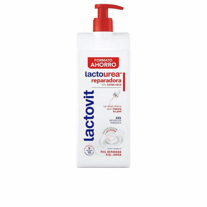Lactovit Leche Corporal LACTO-UREA REPARADORA Hidratación Piel Seca y Extra Seca Repara Barrera Cutánea con Protein Calcium 800 ml