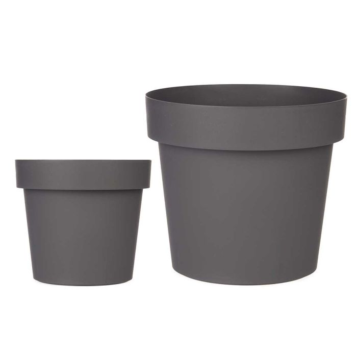 Maceta Plastico Gris 25Cm Diam Ibergarden (12 Unidades) Maceta Plastico Gris 25Cm Diam Ibergarden (12 Unidades)