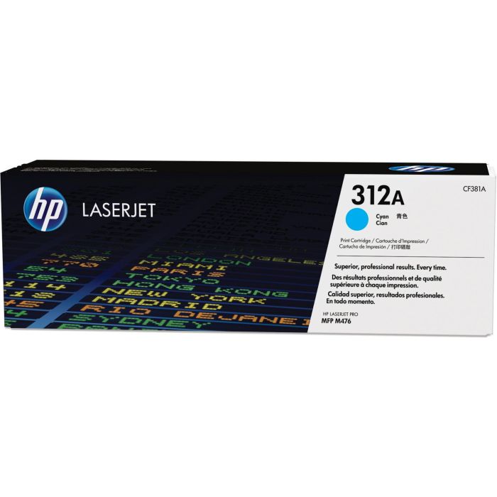 Hp 312a Toner Original LaserJet Pro MFP M476 Cian - 2.700 Páginas