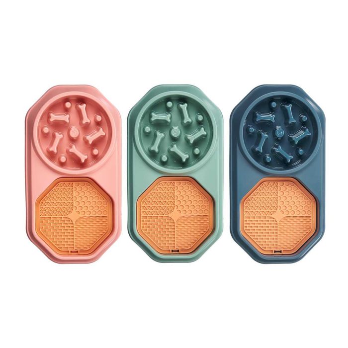 Comedero Doble Comer Lento Silicona Surtidos Mascow 38X5CM (12 Unidades) 1 Comedero Doble Comer Lento Silicona Surtidos Mascow 38X5CM (12 Unidades) 1