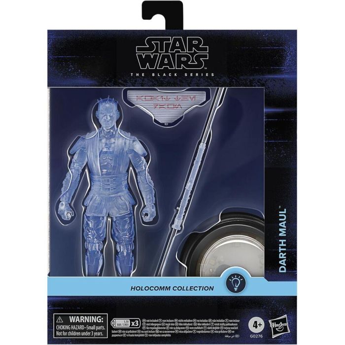 Hasbro G0276 Figura Star Wars The Black Series Holocomm Collection Darth Maul 15 cm Articulada con Discos Holográficos Luminosos 10 Hasbro G0276 Figura Star Wars The Black Series Holocomm Collection Darth Maul 15 cm Articulada con Discos Holográficos Luminosos 10