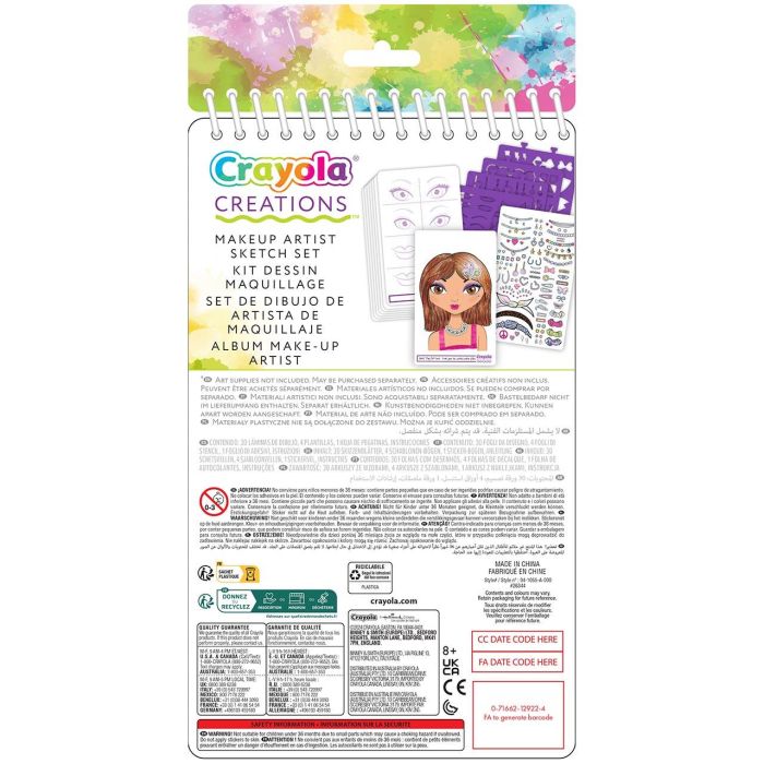 Crayola Álbum de Maquillaje de Estrellas 04-1055 con Pegatinas y Plantillas para Dibujar 4 Crayola Álbum de Maquillaje de Estrellas 04-1055 con Pegatinas y Plantillas para Dibujar 4