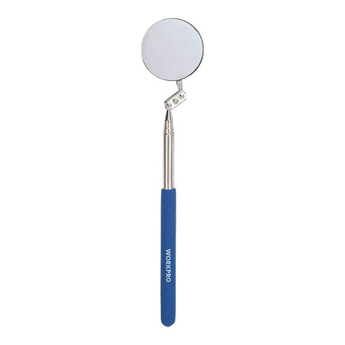 Workpro Espejo de Inspección Telescópico, Articulado 360°, Acero Inoxidable, Ø5.5cm Extensible 720mm