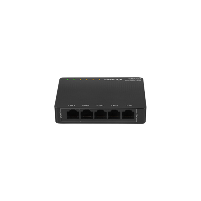 LANBERG DSP3-1005-60W Switch No Administrado Gigabit Ethernet (10/100/1000) con PoE 5 Puertos RJ-45 Negro LANBERG DSP3-1005-60W Switch No Administrado Gigabit Ethernet (10/100/1000) con PoE 5 Puertos RJ-45 Negro