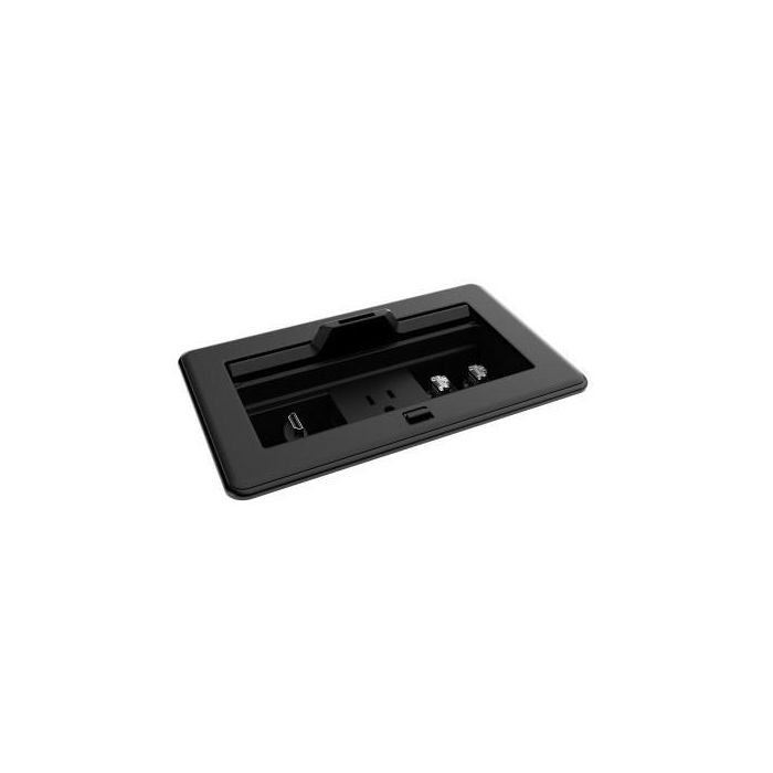 Crestron Fliptop Ft2 Series Cable Management System, 202 Size, Mechanical, Pass-Through Lid, Black (Ft2-202-Mech-Ptl-B) 6511668 1