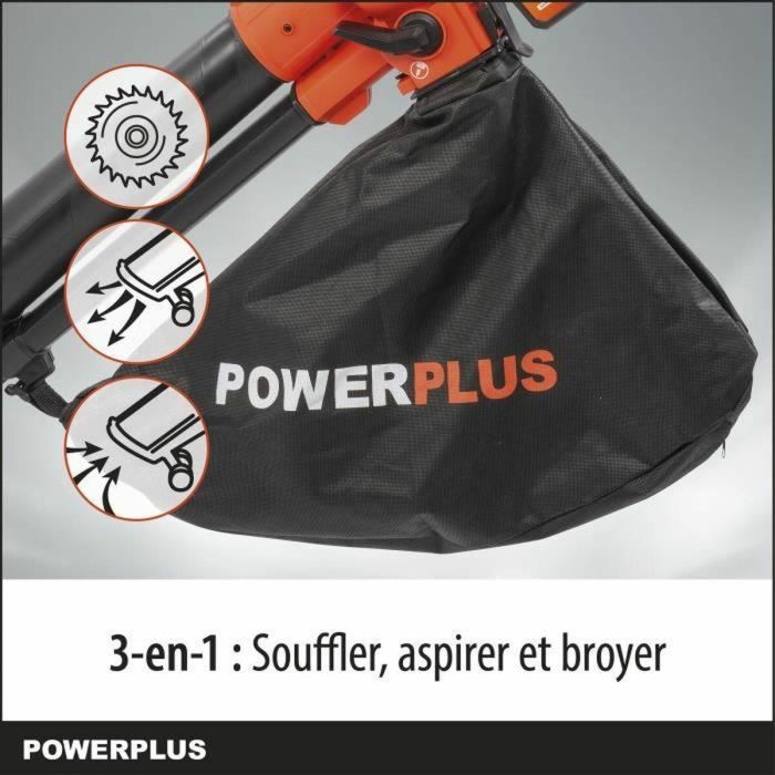 Dual potencia 3-en-1 POWDPG75270 Batería Blowlwer-40 V, 210 km/h, sin batería ni cargador 5