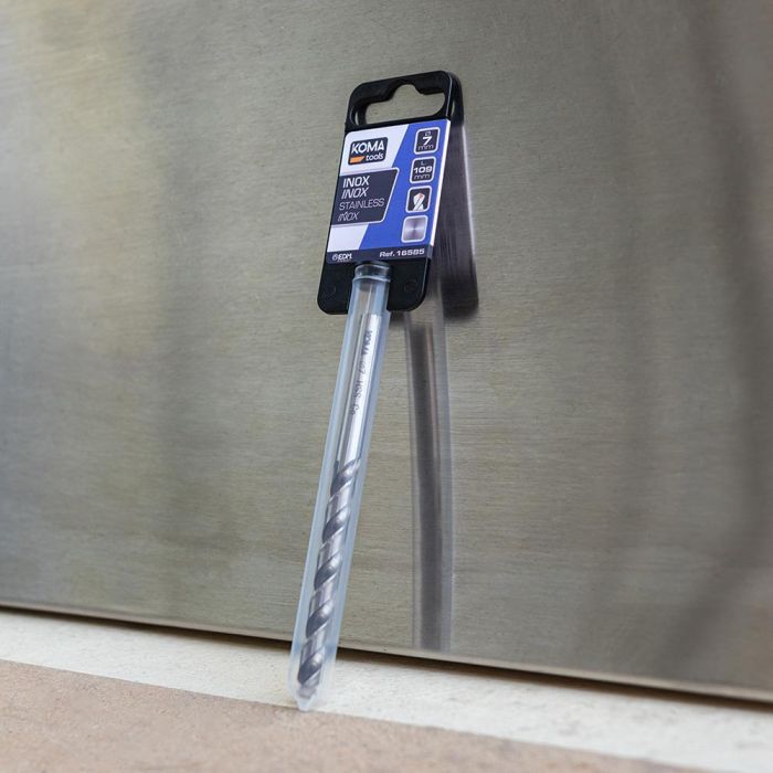 Koma Tools Broca Cilíndrica Corta HSSE DIN-338N Inox Ø8,00 mm para Aceros Inoxidables y Titanio 3