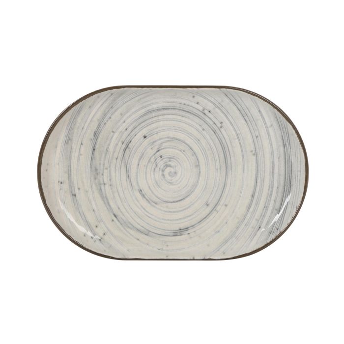 Fuente Ovalada Vortex Nordic Brillo 20x13x2 cm - Inde (24 Unidades) 1 Fuente Ovalada Vortex Nordic Brillo 20x13x2 cm - Inde (24 Unidades) 1