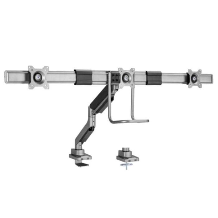 Equip Soporte de Mesa Triple para Monitores de 17" a 27", Hasta 6Kg por Pantalla, Compatible con VESA 100x100