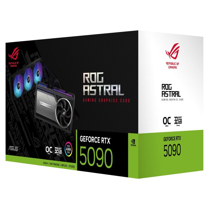 ASUS Tarjeta Gráfica ROG Astral GeForce RTX 5090 32 GB GDDR7 LC-RTX5090-O32G-GAMING 10