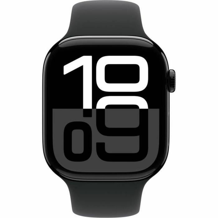 Apple Watch Series 10 GPS - 46 mm - Caja de aluminio en negro azabache - Correa deportiva negra - M/L 5