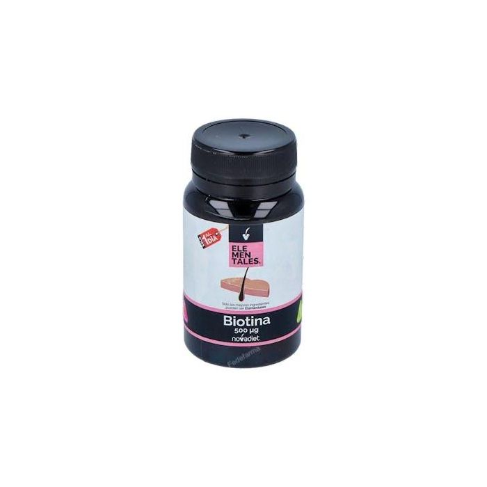 NOVADIET Biotina 500 mcg para Cabello, Piel y Uñas - 120 Comprimidos Elementales