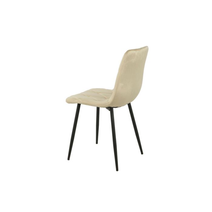 Silla Romimex Beige Terciopelo Metal 45 x 89 x 55 cm 2