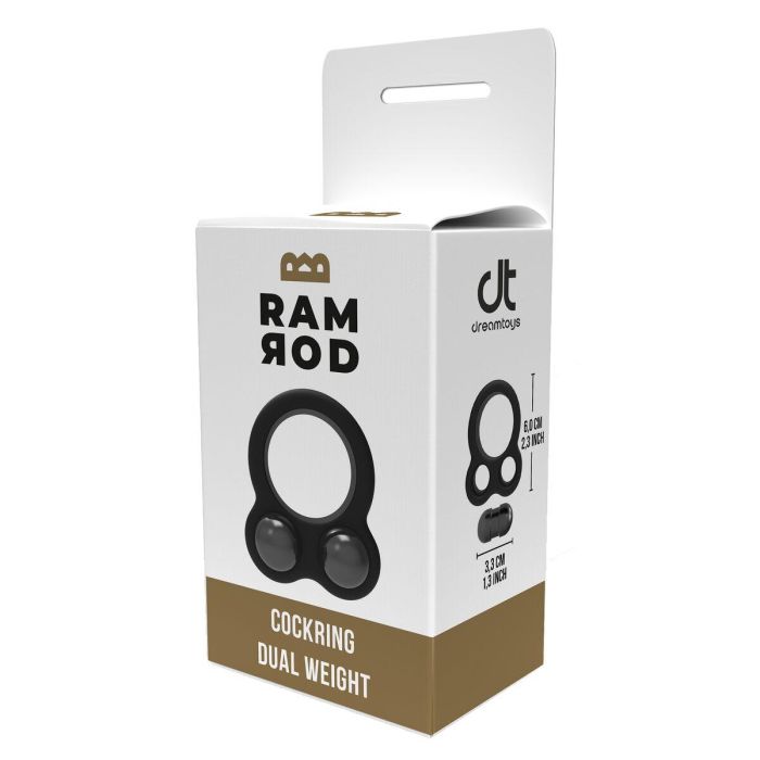Anillo para el Pene Dream Toys Ramrod Negro 1 Anillo para el Pene Dream Toys Ramrod Negro 1
