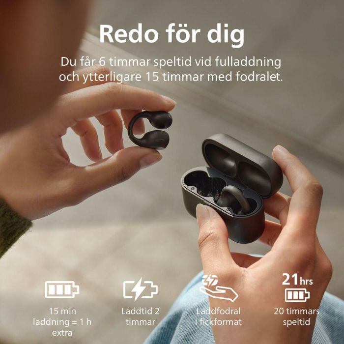 Auriculares Philips TAQ2000BK/00 Negro 2 Auriculares Philips TAQ2000BK/00 Negro 2